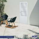 Ver imagem 2 de Porta de Alumínio com Grade Vidro Liso Sólida Mgm 210 x 90cm