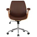 Ver imagem 7 de Cadeira de Escritório Diretor Giratória com Regulagem de Altura Akon Pu Marrom