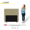 Ver imagem 4 de Cabeceira Cama Box Casal Roma 140cm Suede Bege - Desk Design