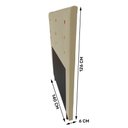 Ver imagem 3 de Cabeceira Cama Box Casal Roma 140cm Suede Bege - Desk Design