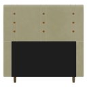 Ver imagem 1 de Cabeceira Cama Box Casal Roma 140cm Suede Bege - Desk Design