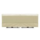 Ver imagem 4 de Sofá 2 Lugares Reclinável Elétrico Asmará 174cm Couro Off White - Gran Belo