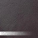 Ver imagem 4 de Jogo de Sofá 2 e 3 Lugares Sala de Estar Pés Madeira Laura Couro Chocolate - Gran Belo