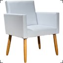 Ver imagem 2 de Kit 2 Poltronas Decorativas Para Recepção Manicure Sala Escritório Consultório Corino