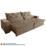 Sofá Retrátil e Reclinável 2,10m 3 Lugares Suede Lisboa - 2
