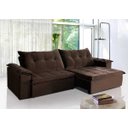 Ver imagem 1 de Sofá Retrátil e Reclinável 2,10m Suede Soberano