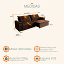 Ver imagem 3 de Sofá Retrátil e Reclinável 2,10m Suede Soberano