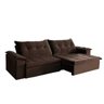 Sofá Retrátil e Reclinável 2,30m Suede Soberano - 2