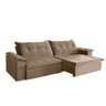Sofá Retrátil e Reclinável 2,30m Suede Soberano - 2