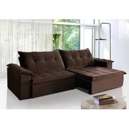Sofá Retrátil e Reclinável Suede 2,70m Soberano Sofá Casa - 2