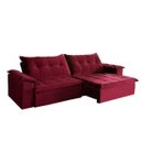 Ver imagem 2 de Sofá Retrátil e Reclinável 2,30m Suede Soberano