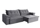 Ver imagem 2 de Sofá Retrátil e Reclinável 2,90m Suede Soberano