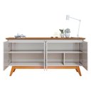 Ver imagem 3 de Aparador para Sala Buffet Classic 1.8 Off White Freijó - Imcal
