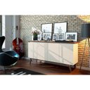 Ver imagem 5 de Aparador para Sala Buffet Classic 1.8 Off White Freijó - Imcal