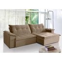 Ver imagem 1 de Sofá Retrátil e Reclinável 2,70m Suede Soberano