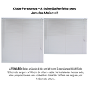 Ver imagem 2 de Persiana Pvc Trilho Metálico 240larg X 140alt Branca (2 Pçs)