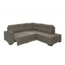 Ver imagem 2 de Sofá de Canto Retrátil 247cm X 218cm Suede Holanda