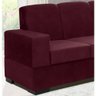 Sofá de Canto Suécia Tecido Suede Pluma Vinho - 2