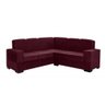 Sofá de Canto Suécia Tecido Suede Pluma Vinho - 4