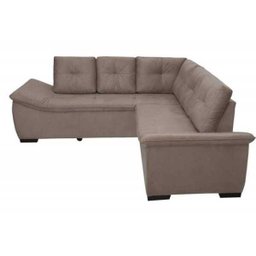 Sofá de Canto 4 Lugares Suede New Alphaville Castor Sofá Casa - 4