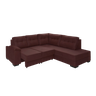 Sofá de Canto Retrátil 247cm X 218cm Holanda Suede - 2
