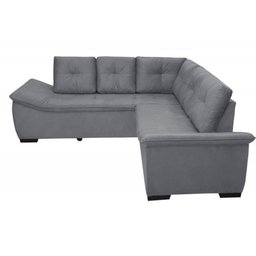 Sofá de Canto 4 Lugares Suede New Alphaville Cinza Sofá Casa - 4