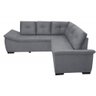Sofá de Canto 4 Lugares Suede New Alphaville Cinza - 3