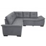 Sofá de Canto 4 Lugares Suede New Alphaville Cinza - 2