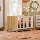 Ver imagem 1 de Berço Mini Cama 4315 Freijó Branco Acetinado + Colchão Gazin Patoti Móveis