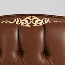 Ver imagem 4 de Cabeceira Greta 160cm Estofada Corino Modena p/ Cama Box Casal Queen Quarto