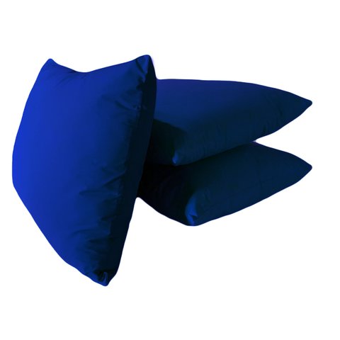 Quite 3 Almofadas Encosto Sofá 80x60 Oxford Escolha a Cor - Azul
