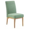 Cadeira de Jantar Estofada Beatriz Tecido Linho Verde - Poltronas Do Sul - 1