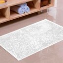 Ver imagem 1 de Tapete P/ Banheiro Shaggy Deluxe 0,60 X 1,20 Branco Niazitex 05002550bcouni