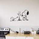Ver imagem 1 de Adesivo de Parede Snoopy Piquenique Fogueira