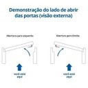 Ver imagem 7 de Porta de Aço de Correr 215x160cm Minas Sul MGM Abertura Direita Branco