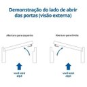 Ver imagem 7 de Porta de Aço de Correr 215x160cm Minas Sul MGM Abertura Esquerda Branco