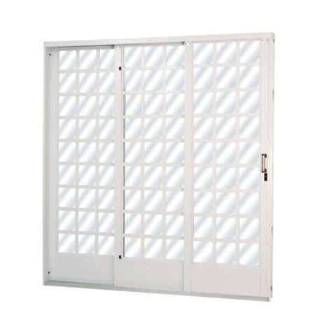 Porta de Aço de Correr 215x160cm Minas Sul MGM Abertura Esquerda Branco