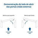Ver imagem 7 de Porta de Aço de Correr 215x160cm Minas Sul MGM Abertura Esquerda Branco