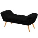 Ver imagem 1 de Recamier Estofada Casal King Size Ayla Veludo Preto