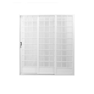 Porta de Aço de correr 215x160cm com Vidro Minas Sul MGM