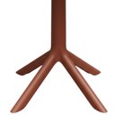 Ver imagem 3 de Mesa para Jardim Redonda 2 em 1 Tampo em Polietileno Estrutura em Plástico Terracota Simpla