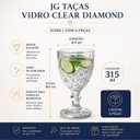 Ver imagem 6 de Jg Tacas Vidro Clear Diamond 315ml c/ 6 Pcs