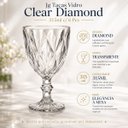 Ver imagem 3 de Jg Tacas Vidro Clear Diamond 315ml c/ 6 Pcs