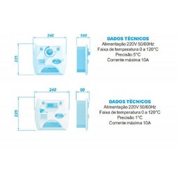 Comando Analogico com Termostato para Sauna Compact Line Inox - 2