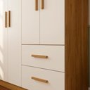 Ver imagem 3 de Roupeiro para Quarto Infantil Gael 4 Portas 2 Gavetas Mobilihouse