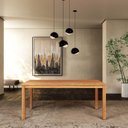 Ver imagem 3 de Conjunto Jantar Nature 6 Lugares MDF Pinus Rústico Claro 180cm Finestra Móveis