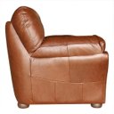 Ver imagem 7 de Sofá 3 Lugares Sala de Estar Pés Madeira 2,12M Laura Couro Caramelo - Gran Belo