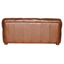 Ver mais imagens de Sofá 3 Lugares Sala de Estar Pés Madeira 2,12M Laura Couro Caramelo - Gran Belo