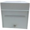 Caixa Carta Correspondência Horizontal entrada saída Frontal chumbar ou fixar na parede com chave - 3