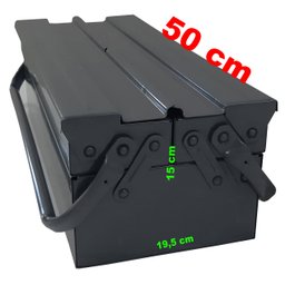 Caixa Ferramenta Sanfonada 3 Gavetas de 50 Cm com Cabo Movel em Aço Reforçada para Mecânico Oficina - 4